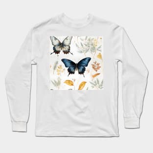 Butterflies Watercolor 11 - Mourning Cloak Long Sleeve T-Shirt